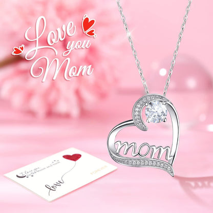 Muttertag Beste Mama der Welt Ewige Rose mit Halskette Blau