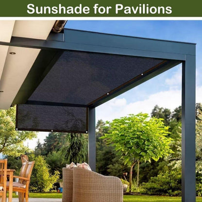 BCBIG Sonnensegel Rechteckig 4x4m Schwarz UV-stabilisiert