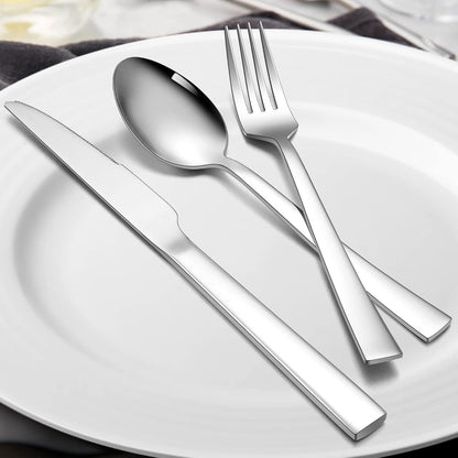 Edelstahl Besteckset 20-teilig für 4 Personen Silber Poliert