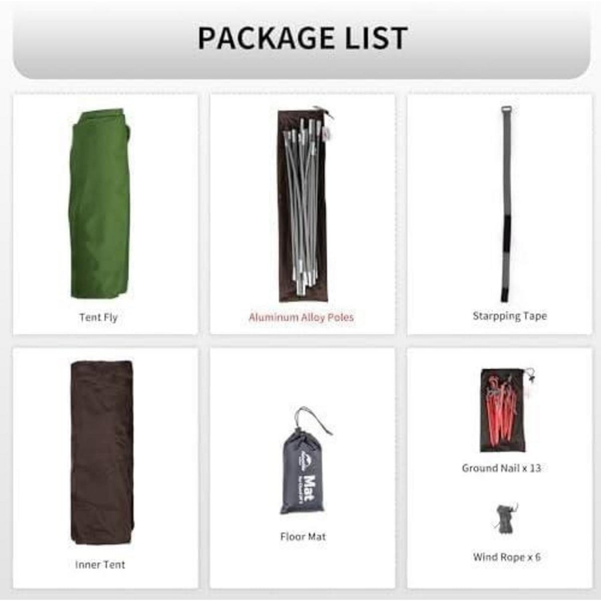 Ultraleichtes 3-Personen Zelt für Camping & Wandern