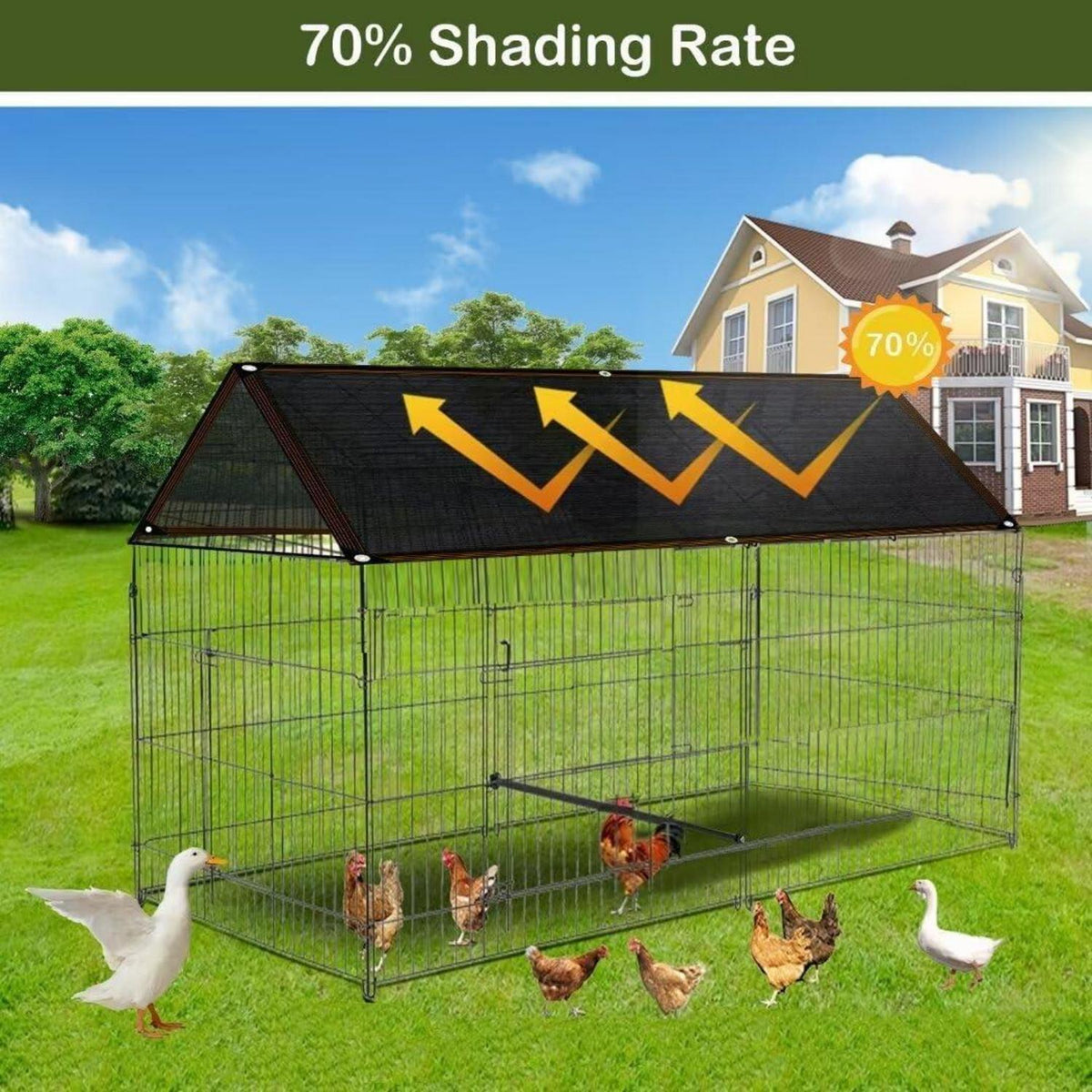 Sonnensegel Rechteckig Balkon Schattennetz UV 3x5m Schwarz