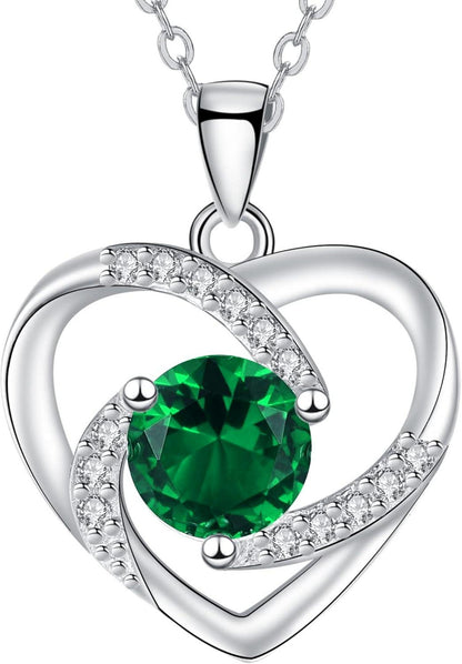 Herz Kette Damen 925 Silber Anhänger Halskette Muttertag Geschenk