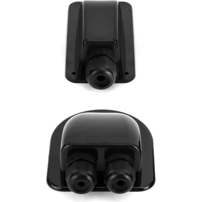 QWORK® Dachdurchführung IP68 Wasserdicht ABS Solar 2-Fach / 1-Fach