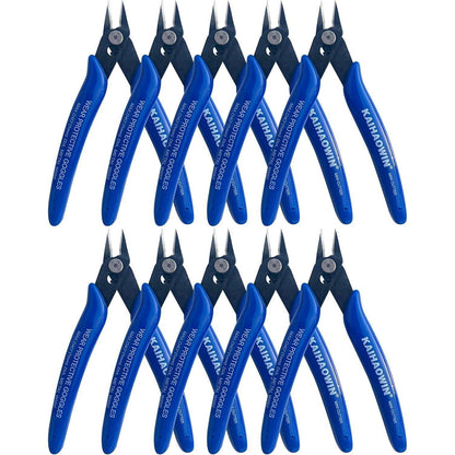 Seitenschneider 10er-Set Präzisions-Drahtschneider Blau
