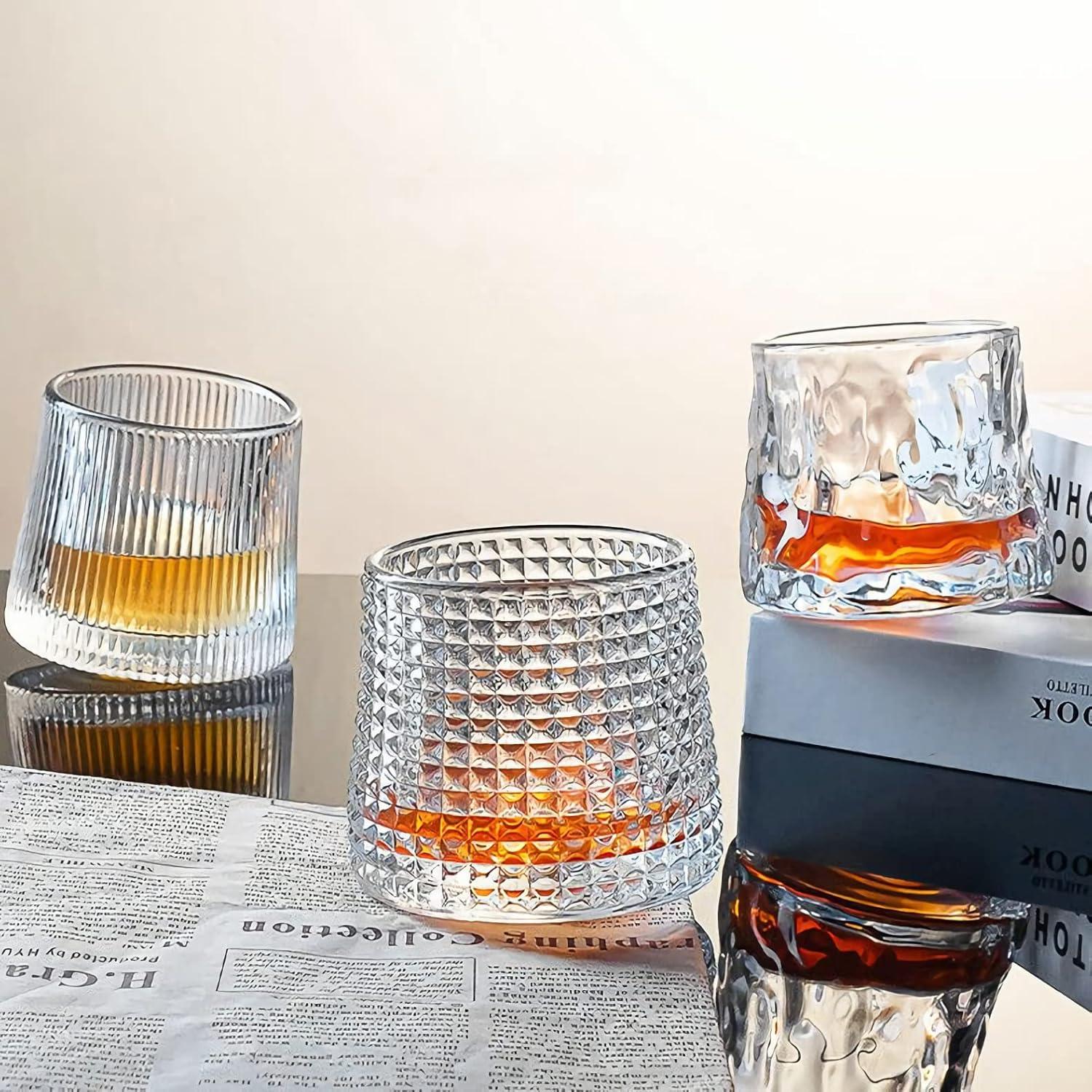 Whiskygläser Set Handgeblasen Kristall Premium Bleifrei 160ml 3-teilig