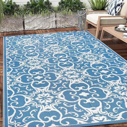 Terrassenteppich Outdoor 120x180cm Wetterfest Wendbar Kunststoff