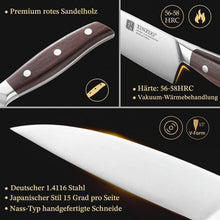 7-teiliges Küchenmesser-Set Edelstahl | Profi Kochmesser Block Set
