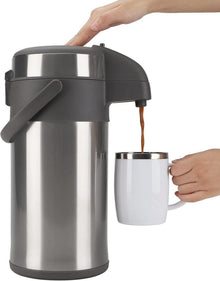 Pumpkannen Thermoskanne Edelstahl Doppelwandige Kaffeespender