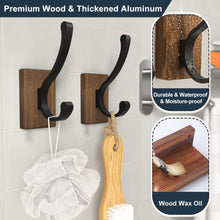 Susswiff Wandhaken Holz Vintage Stil 4er Set Rustikal