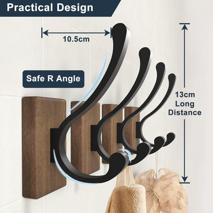 Susswiff Wandhaken Holz Modern Rustikal Vintage-Design 4