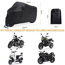 Motorrad Abdeckplane Wasserdicht 245x105x125cm – Winterfest & Sicher