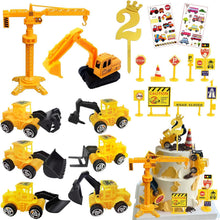 Tortendeko Bagger Baustelle 2 Jahre Happy Birthday Set