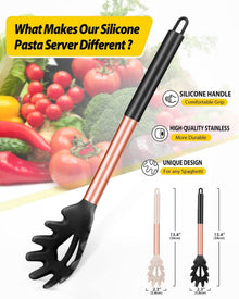 Bundlepro 2er Silikon Spaghettilöffel Set