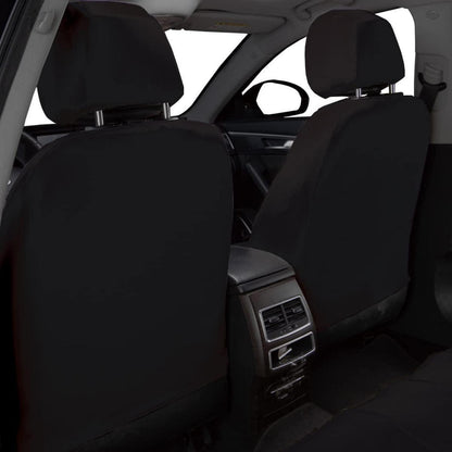 Autositzbezüge Komplettset Universal Niedriger Rücken Polyester Schwarz