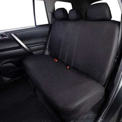 Autositzbezüge Komplettset Universal Niedriger Rücken Polyester Schwarz
