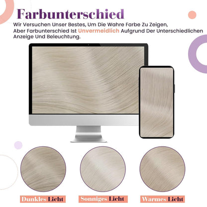 Echthaar Clip Extensions Blond 105g – Platinblond #60