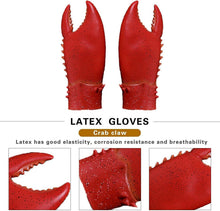 Latex Krabben Krallen Handschuhe Hummer Tier Halloween