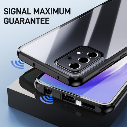 Hülle Samsung Galaxy A53 5G Magnetisch Glas Schutz Case Schwarz