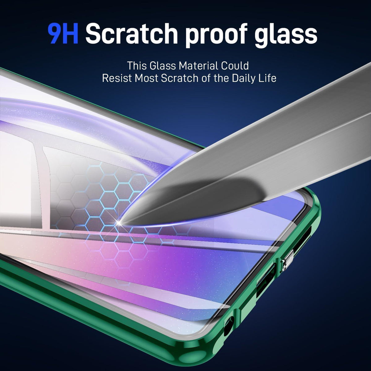 Hülle Samsung Galaxy A53 5G Magnetisch Adsorption 360° Schutz Grün