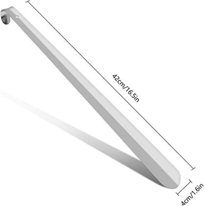 Edelstahl Schuhlöffel Lang für Stehen | 42 cm Schnell