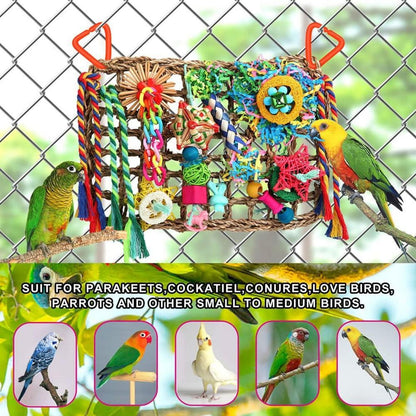 Vogelspielzeug für Sittiche Nymphensittiche Lovebirds