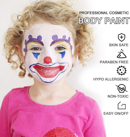 Professionelle Halloween Schminke, 30gx2 Wasserbasis für