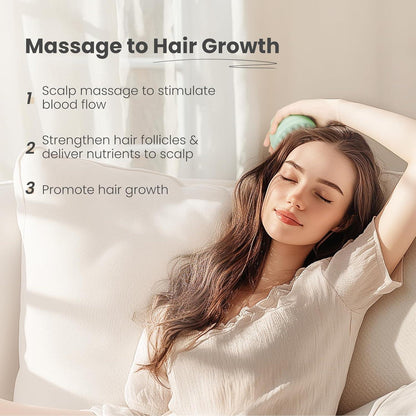 Kopfmassage Bürste Haarwachstum Tiefenreinigung Scalp Massager Green