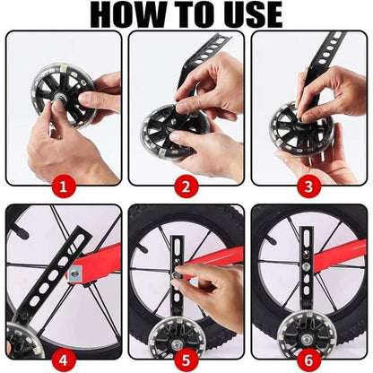 Fahrrad Stützräder Kinder & Erwachsene | Universal & Verstellbar