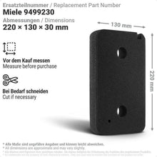 Trocknerfilter für Miele 9499230 | Fein-Grob Filter