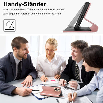 Ailicici Galaxy A33 5G Hülle Leder Wallet Schutzhülle Pink