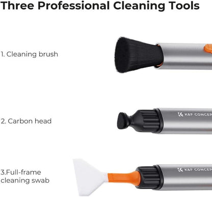 Kamera Reinigungsstift Set mit Swab, Pinsel und Carbonspitze