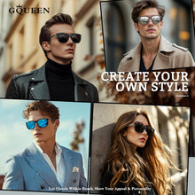 Polarisierte Sonnenbrille Herren Damen Rechteck Leicht