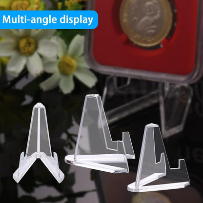 Kartenständer Mini Staffelei Acryl 24er Set für Münzen Medaillen