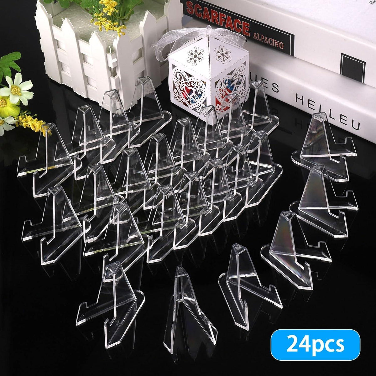 Kartenständer Mini Staffelei Acryl 24er Set für Münzen Medaillen