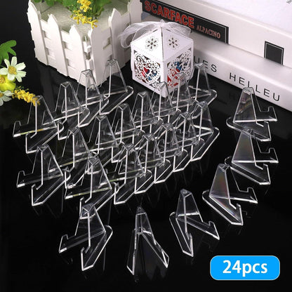 Kartenständer Mini Staffelei Acryl 24er Set für Münzen Medaillen