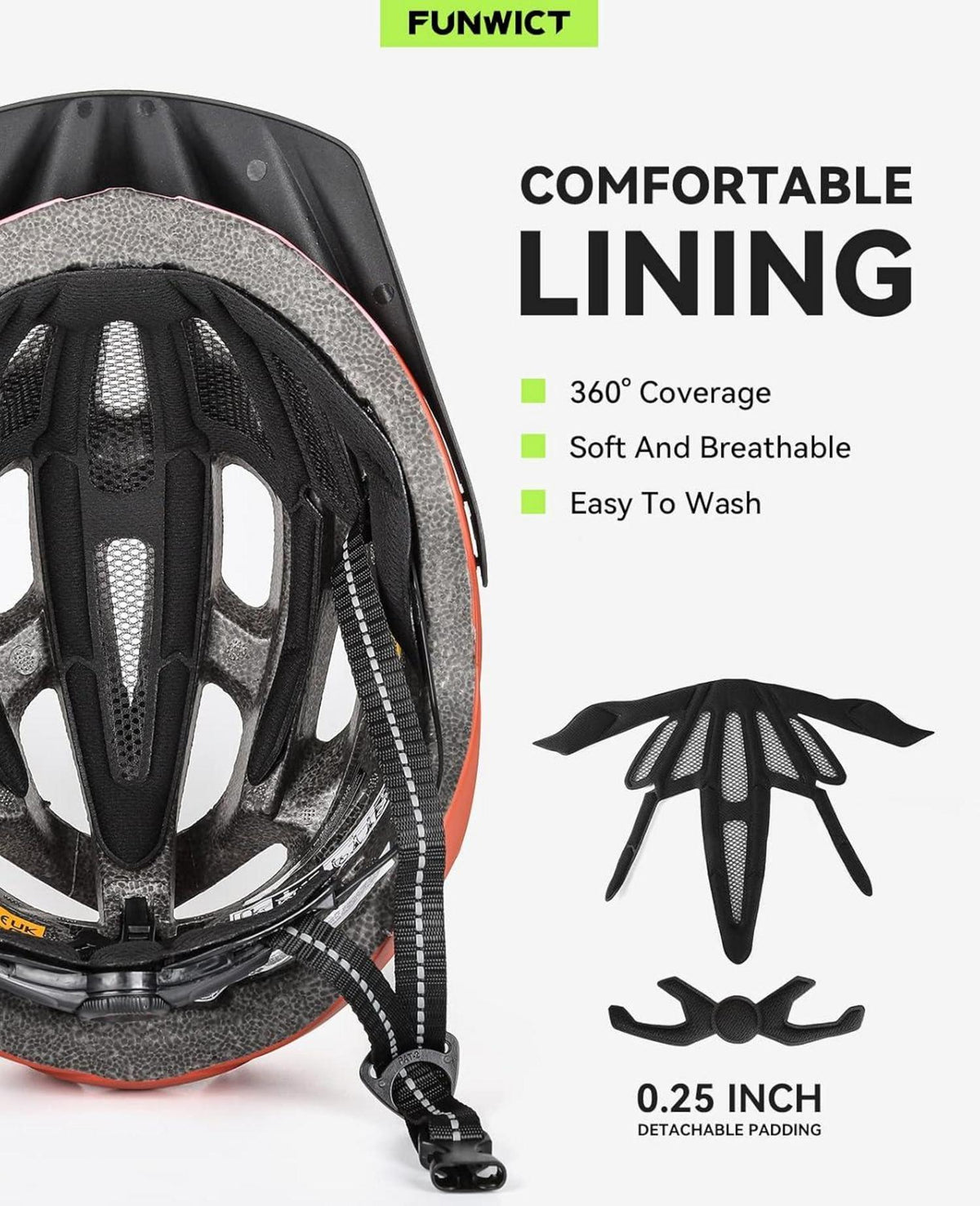 Leichter Fahrradhelm mit abnehmbarer