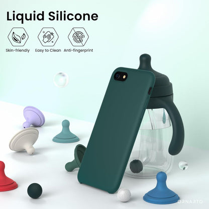 Silikon Case für iPhone SE 3 2022 5G, 7/8 Flüssig Schutzhülle 4,7 Zoll