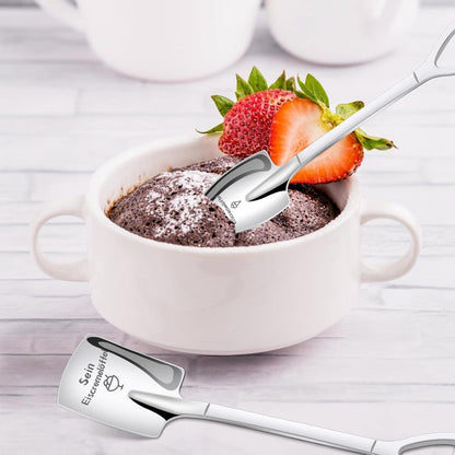 Gravierte Eislöffel für Paare, Geschenkset mit Gravur
