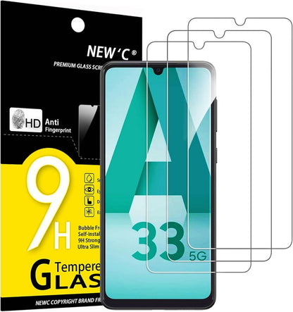 Panzer Schutz Glas für Samsung Galaxy A33 5G, 9H Härte, Ultra-klar