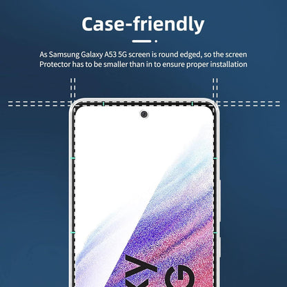 Panzer Schutz Glas Samsung Galaxy A53 5G 3er Set 9H Härte 6,5 Zoll