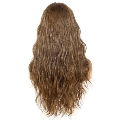Synthetische Body Wave Stirnband Perücke Goldbraun 26 Zoll