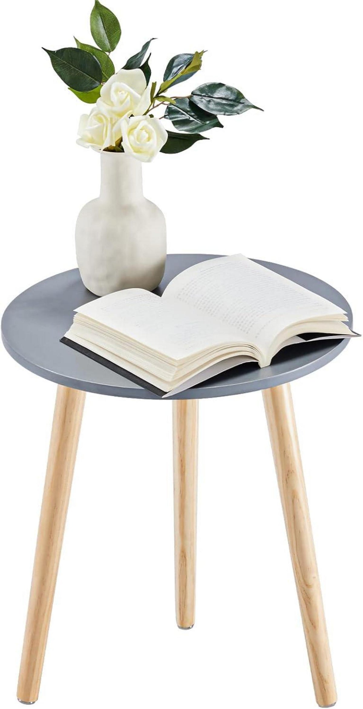 Runder Couchtisch Beistelltisch 42 cm Höhe 51 cm Massivholz