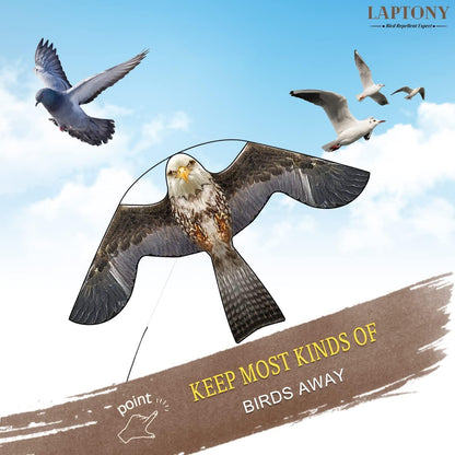 Vogelschreck Flugdrachen 6m Rot für Garten & Bauernhof