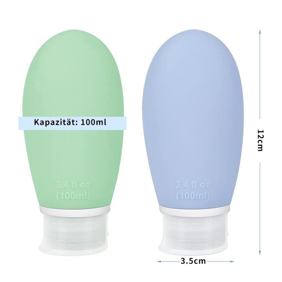 100ml Reiseflaschen Set 3er-Pack – Auslaufsicher & TSA-geprüft