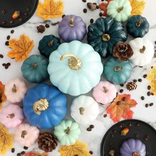 Künstliche Kürbisse Deko Set Herbst Halloween Tischdeko Outdoor
