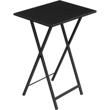 Klappbarer Beistelltisch Tablett Tisch Schwarz im