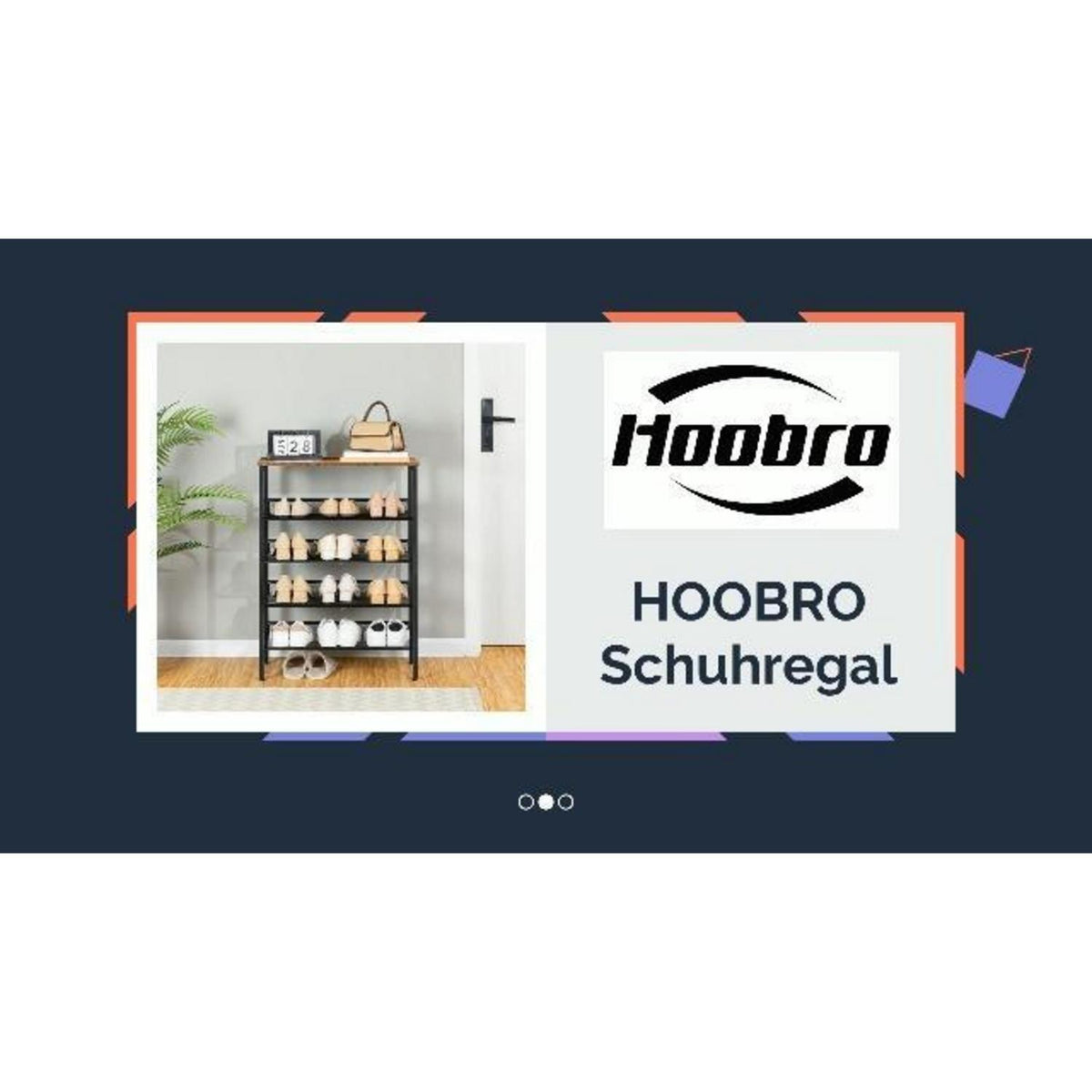 5-lagiges Schuhregal – Verstellbare Schuhablage, Industrie-Vintage