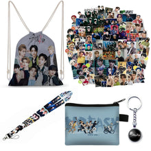Stray Kids Fanartikel Set: Rucksack, Aufkleber, Lanyard & Tasche
