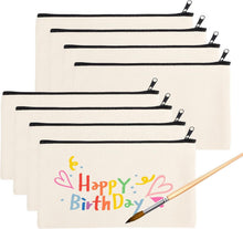 DIY Blanko Stoffbeutel Set zum Bemalen Kinder 8er Pack
