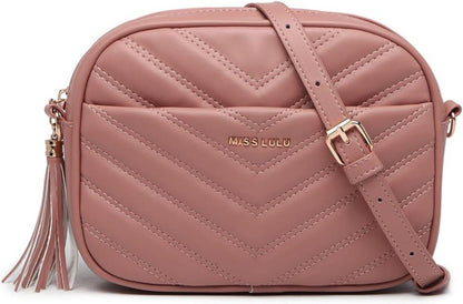Miss Lulu Damen Umhängetasche Crossbody Goldene Hardware